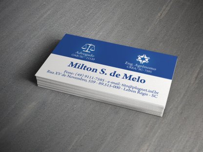 Cartão Milton S. de Melo